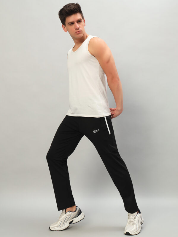 Men's Printed Black Track Pants - Image 2