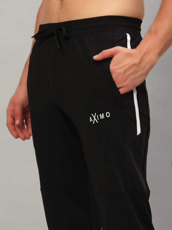 Men's Printed Black Track Pants - Image 7