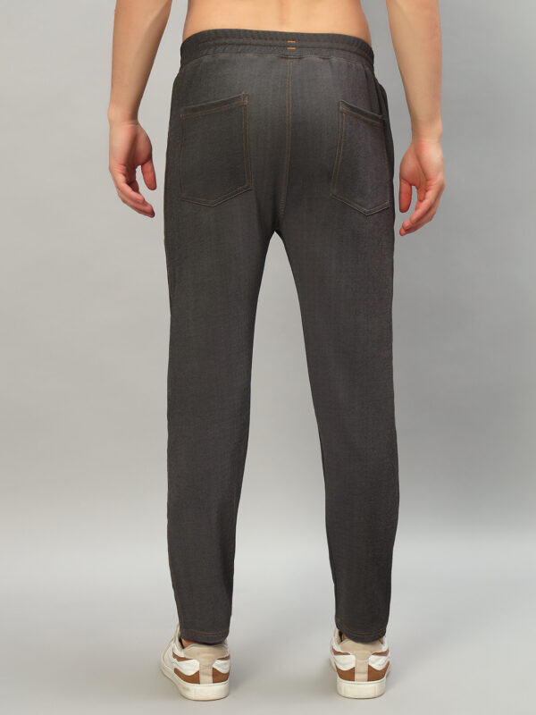 Men’s Denim Black Track Pants - Image 2