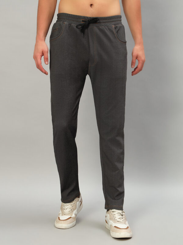 Men’s Denim Black Track Pants