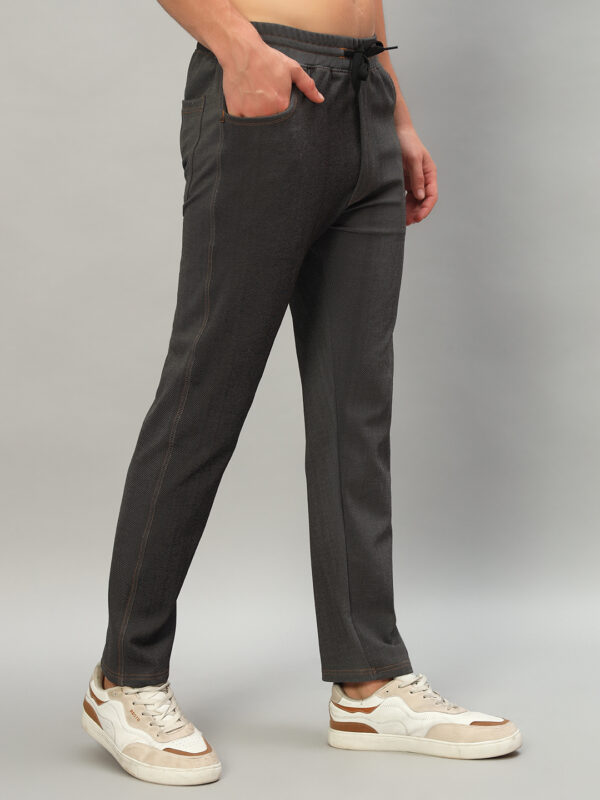 Men’s Denim Black Track Pants - Image 4