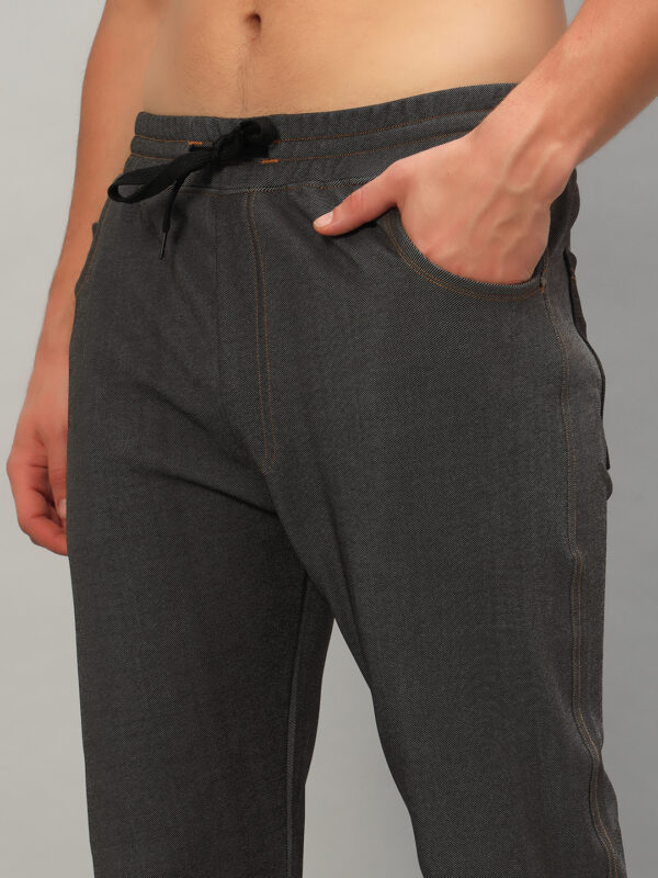 Men’s Denim Black Track Pants - Image 5